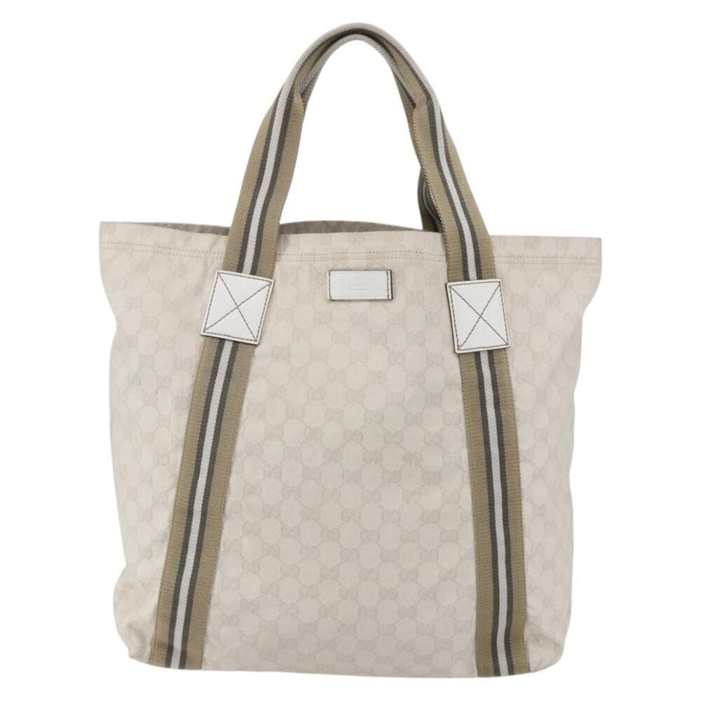 Gucci GG Canvas Tote Bag White